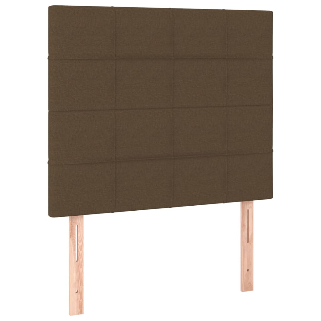 vidaXL Kopfteil Dunkelbraun 100 x 5 x 118/128 cm Stoff