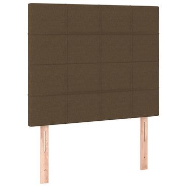vidaXL Kopfteil Dunkelbraun 100 x 5 x 118/128 cm Stoff