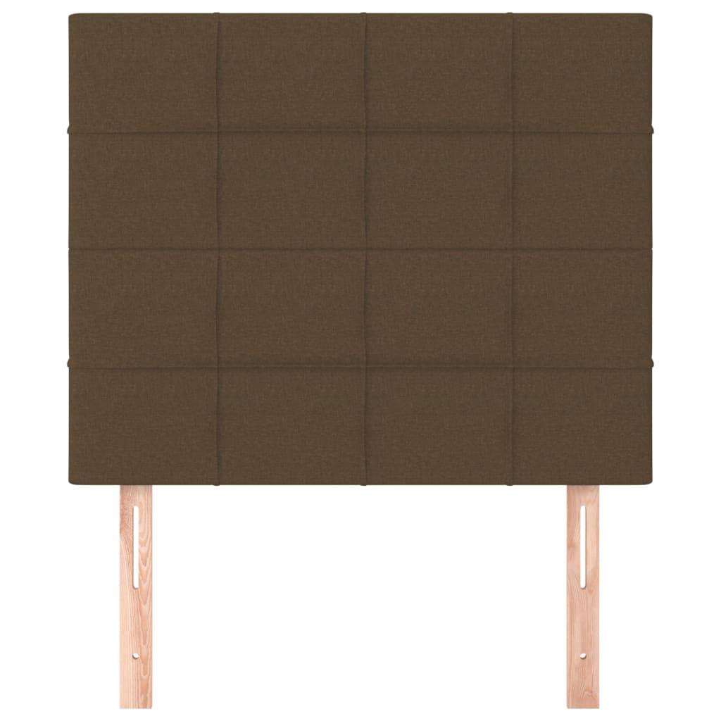 vidaXL Kopfteil Dunkelbraun 100 x 5 x 118/128 cm Stoff