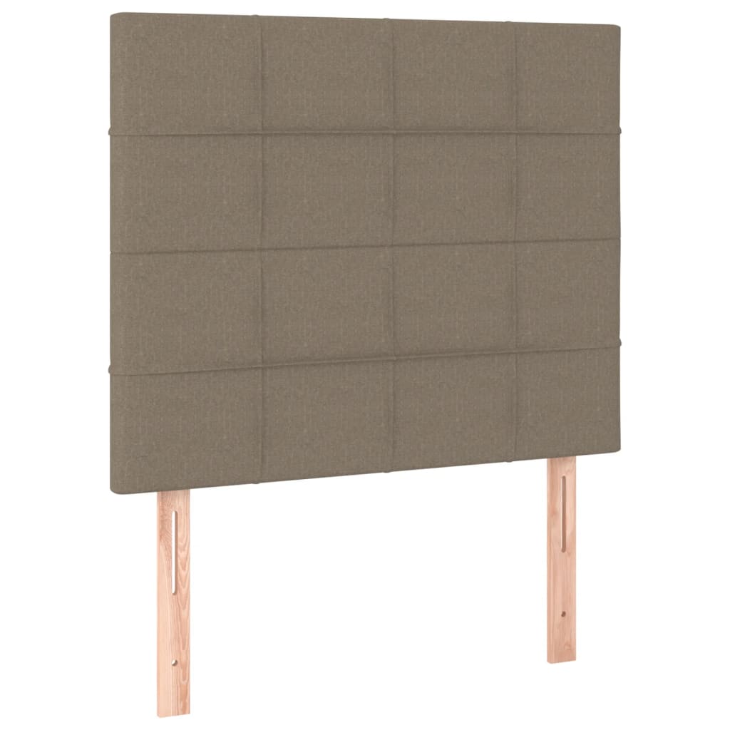vidaXL Kopfteil Taupe 100x5x118/128 cm Stoff