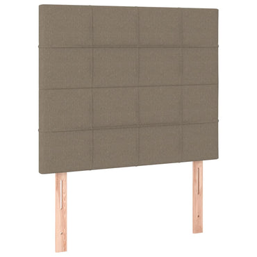 vidaXL Kopfteil Taupe 100x5x118/128 cm Stoff