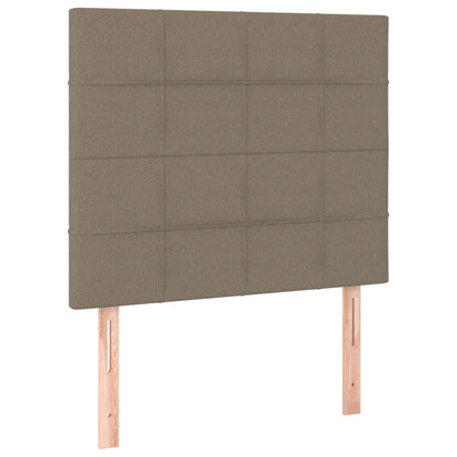 vidaXL Kopfteil Taupe 100x5x118/128 cm Stoff