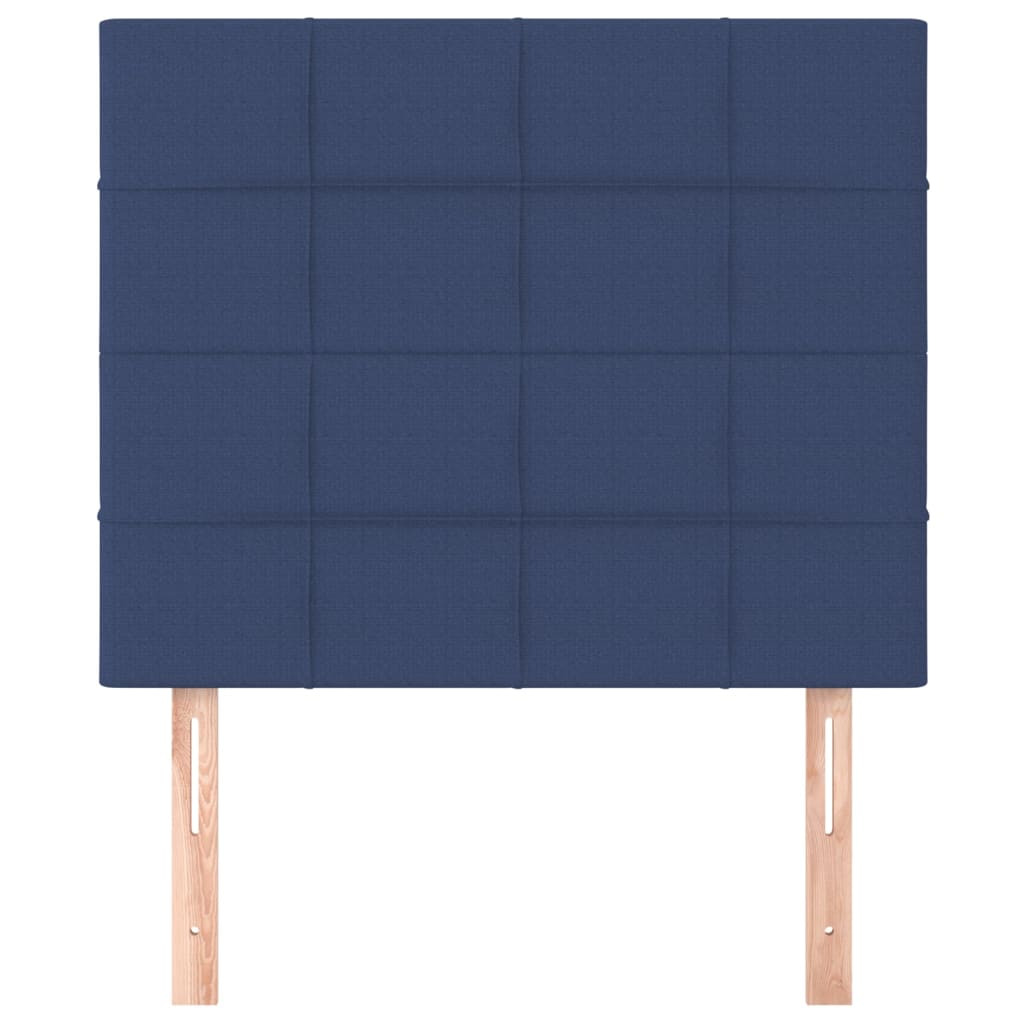 vidaXL Kopfteil Blau 100 x 5 x 118/128 cm Stoff