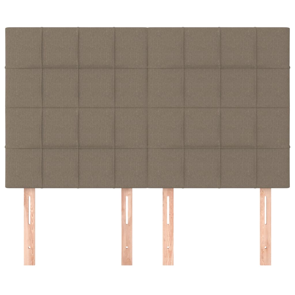 vidaXL Kopfteil Taupe 144x5x118/128 cm Stoff