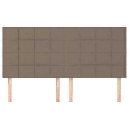 vidaXL Tête de lit Taupe 180x5x118/128 cm Tissu