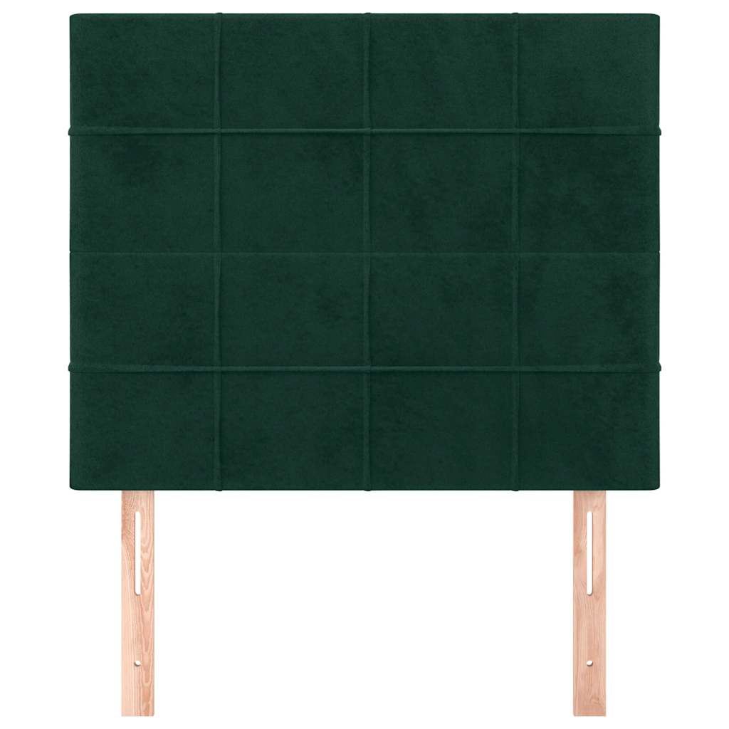 vidaXL Kopfteil Dunkelgrün 80x5x118/128 cm Samt