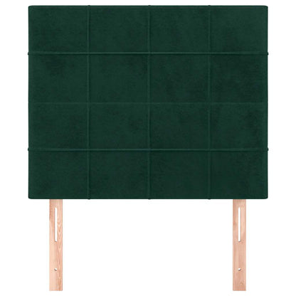vidaXL Kopfteil Dunkelgrün 80x5x118/128 cm Samt