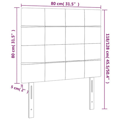 vidaXL Kopfteil Dunkelgrün 80x5x118/128 cm Samt