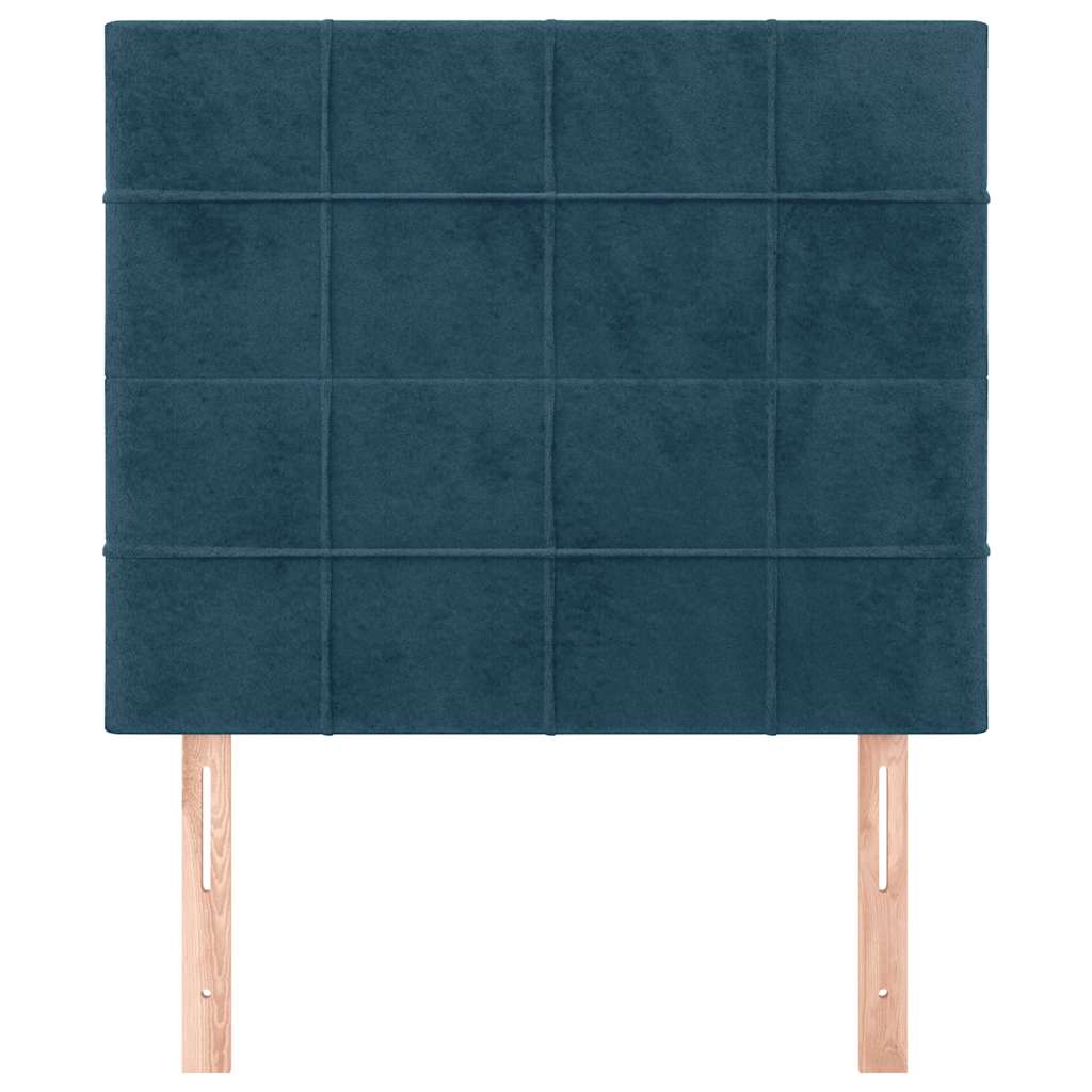 vidaXL Kopfteil Dunkelblau 80x5x118/128 cm Samt