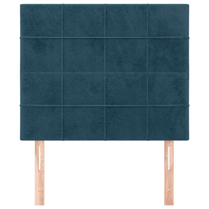 vidaXL Kopfteil Dunkelblau 80x5x118/128 cm Samt