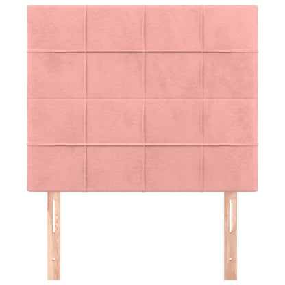 vidaXL Kopfteil Rosa 80x5x118/128 cm Samt