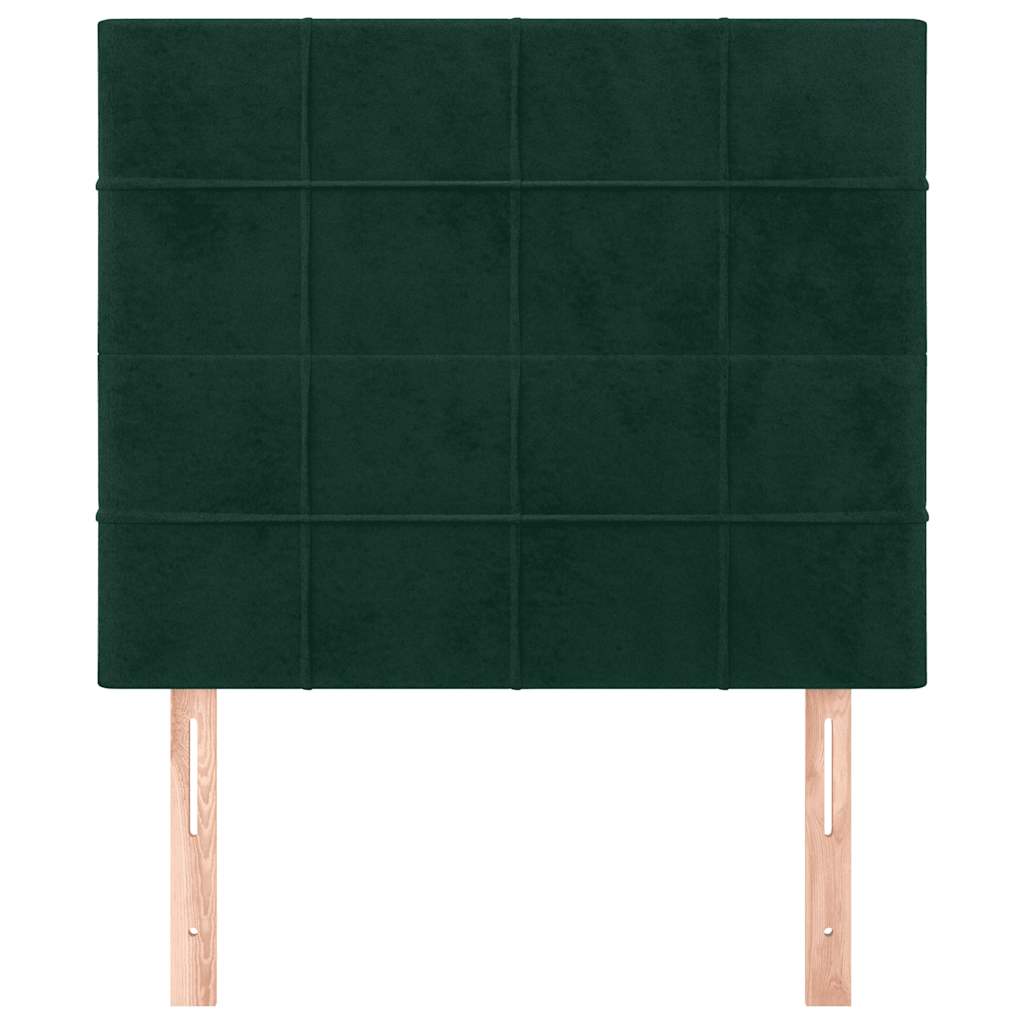 vidaXL Kopfteil Dunkelgrün 90x5x118/128 cm Samt