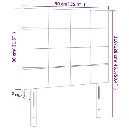 vidaXL Kopfteil Dunkelgrün 90x5x118/128 cm Samt