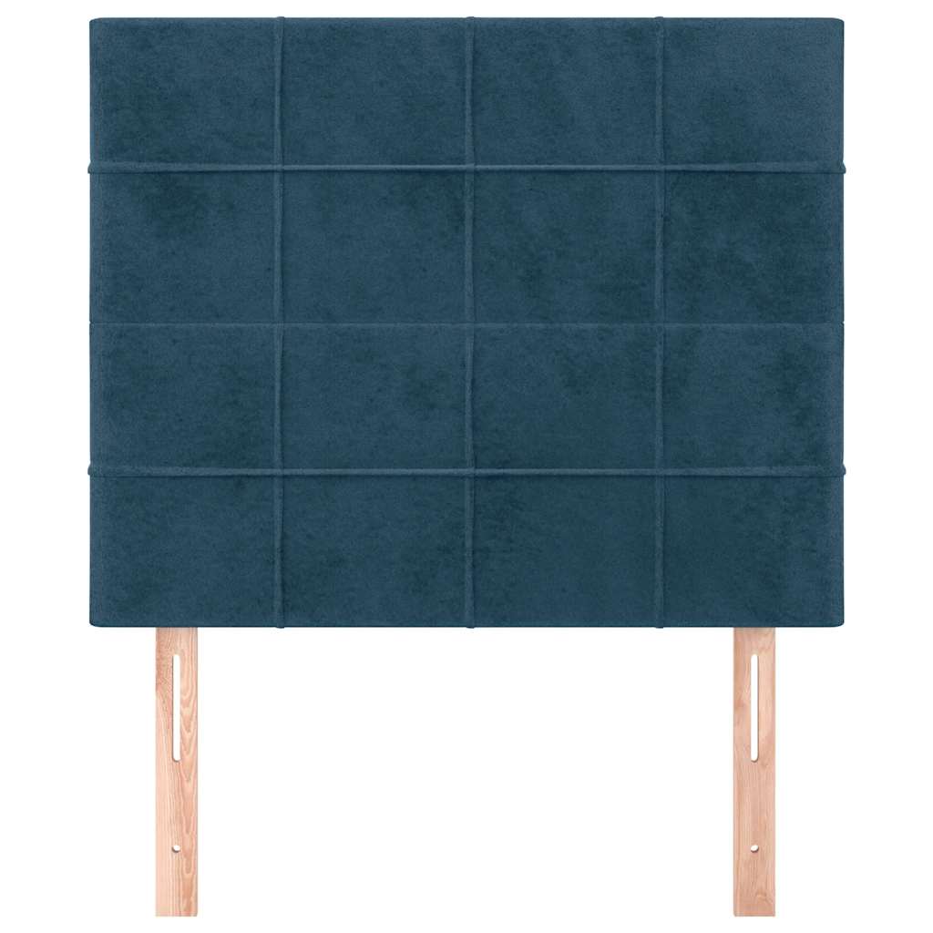 vidaXL Kopfteil Dunkelblau 90x5x118/128 cm Samt