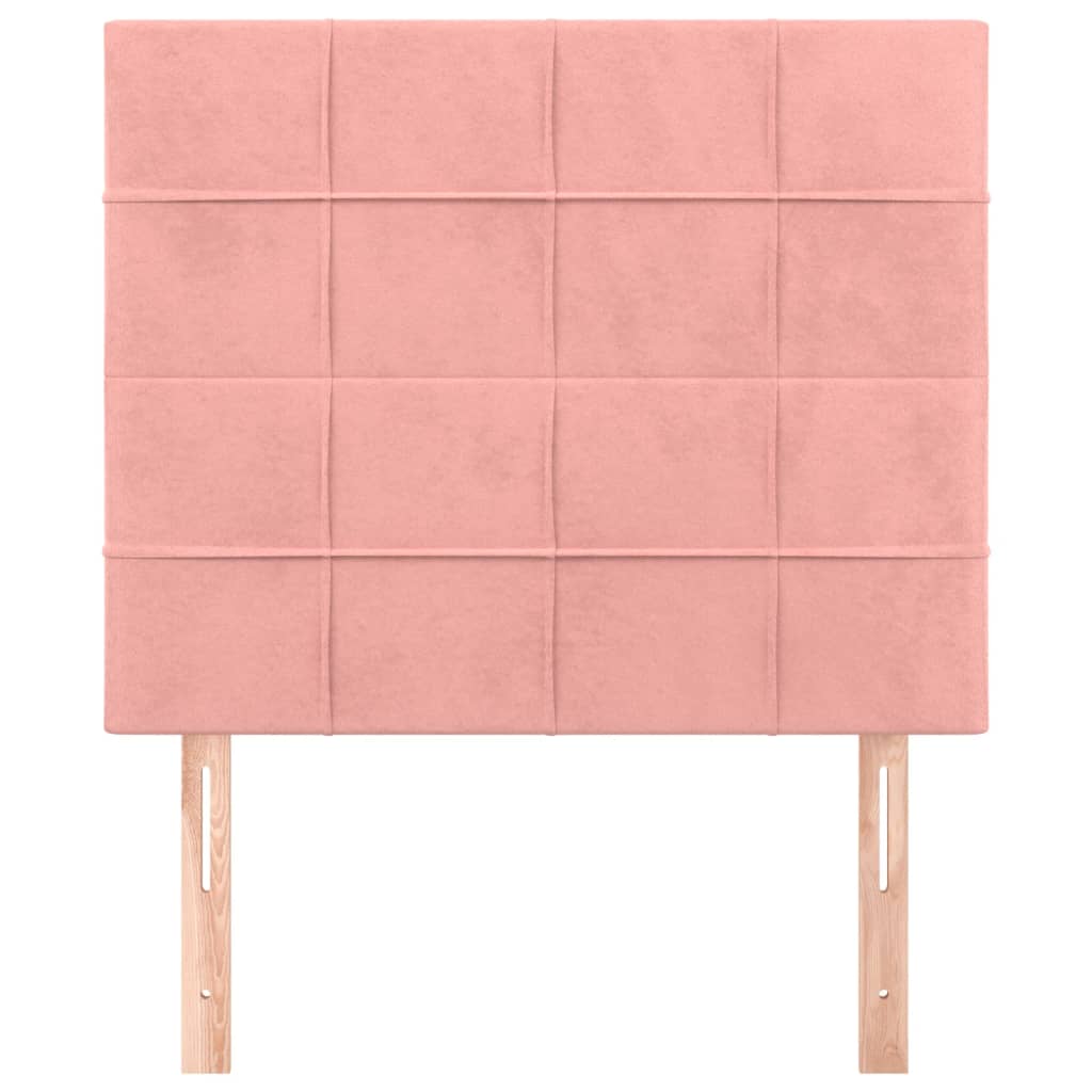 vidaXL Kopfteil Rosa 90x5x118/128 cm Samt