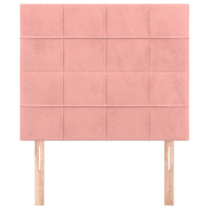 vidaXL Kopfteil Rosa 90x5x118/128 cm Samt