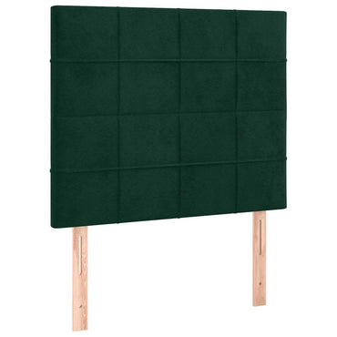 vidaXL Kopfteil Dunkelgrün 100x5x118/128 cm Samt