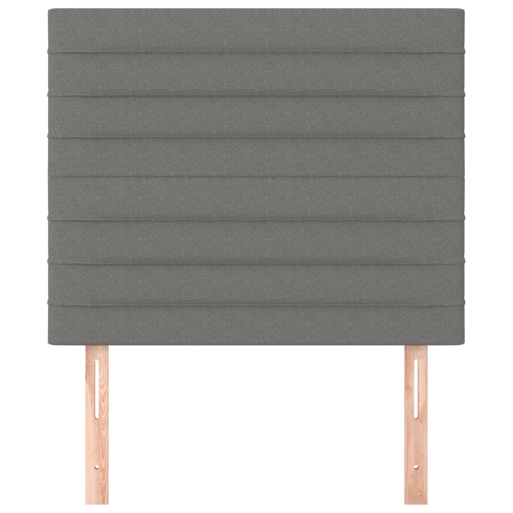vidaXL Kopfteil Dunkelgrau 80 x 5 x 118/128 cm Stoff