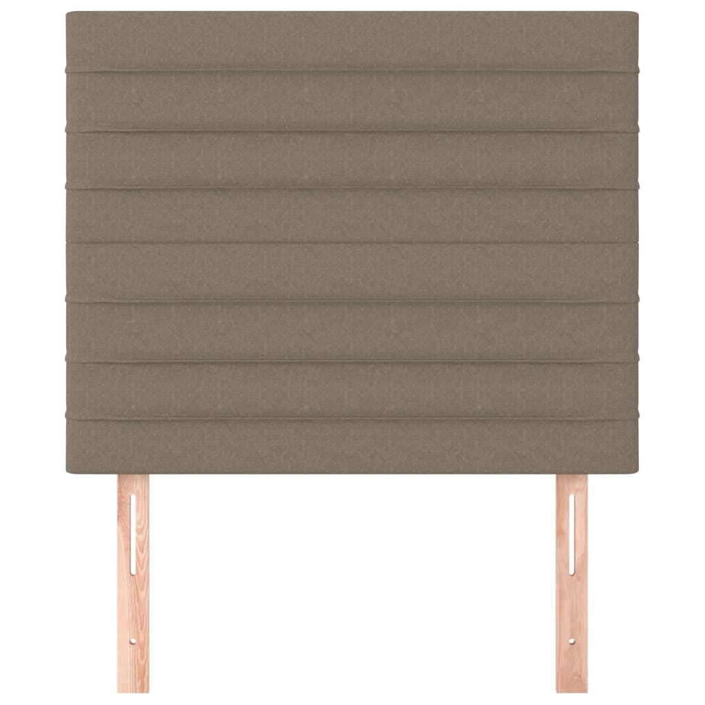 vidaXL Kopfteil Taupe 80x5x118/128 cm Stoff
