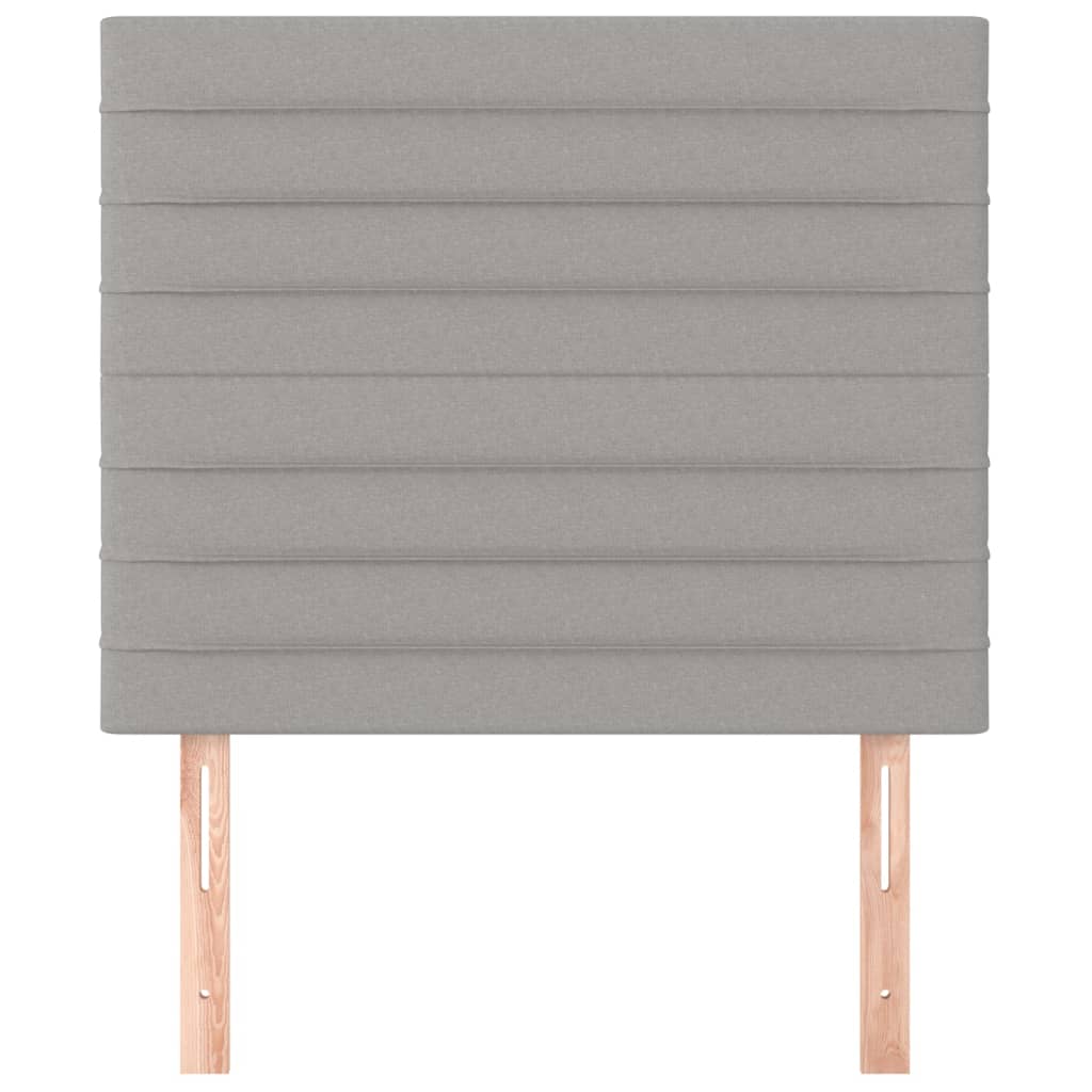 vidaXL Kopfteil Hellgrau 90x5x118/128 cm Stoff
