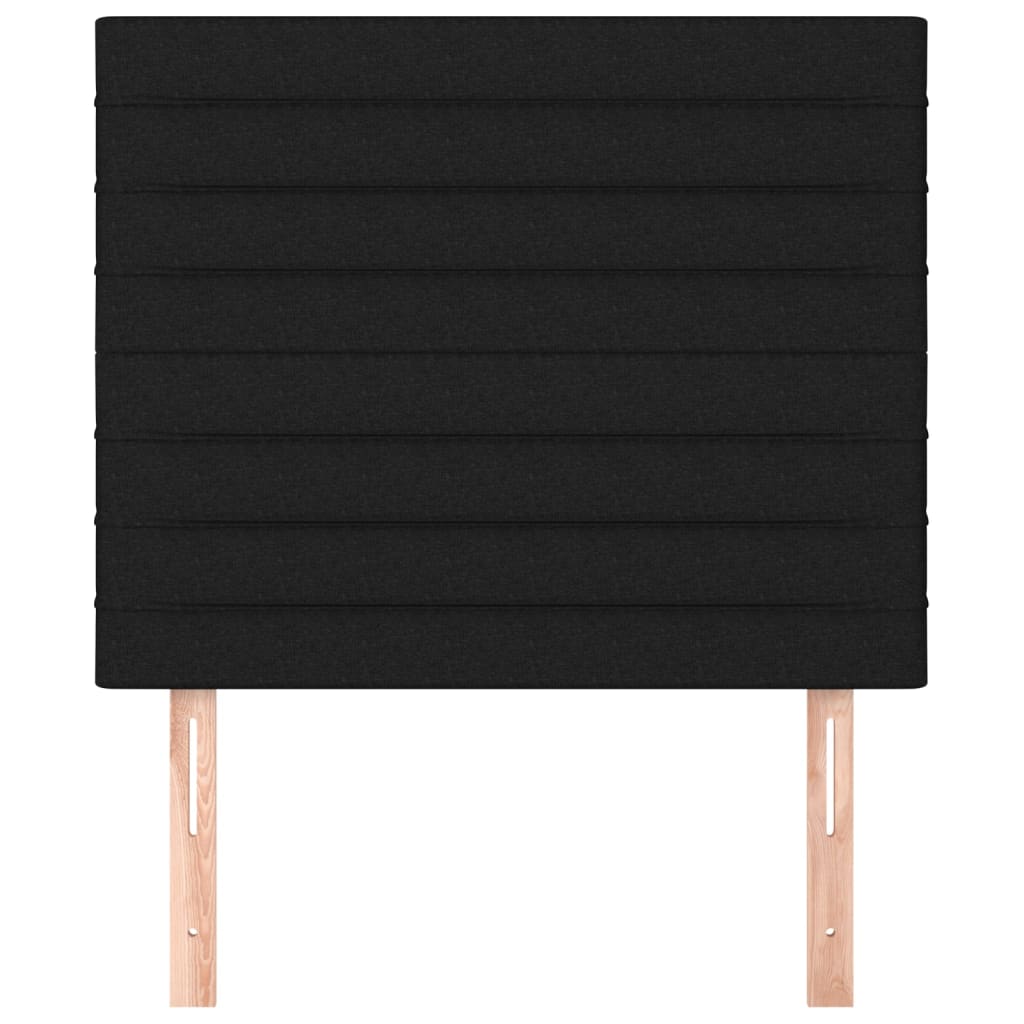 vidaXL Kopfteil Schwarz 90x5x118/128 cm Stoff
