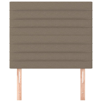 vidaXL Kopfteil Taupe 90x5x118/128 cm Stoff