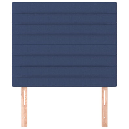 vidaXL Kopfteil Blau 100 x 5 x 118/128 cm Stoff