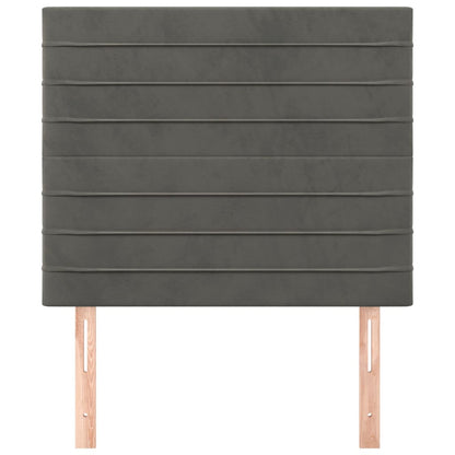 vidaXL Kopfteil Dunkelgrau 80 x 5 x 118/128 cm Samt