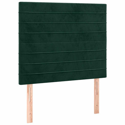 vidaXL Kopfteil Dunkelgrün 80x5x118/128 cm Samt