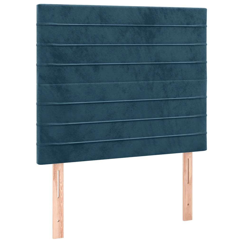 vidaXL Kopfteil Dunkelblau 80x5x118/128 cm Samt