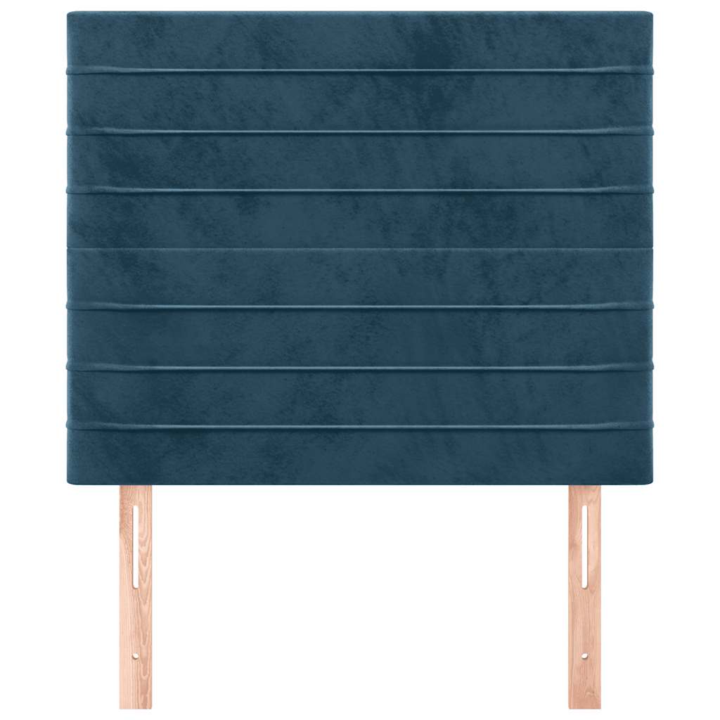 vidaXL Kopfteil Dunkelblau 80x5x118/128 cm Samt