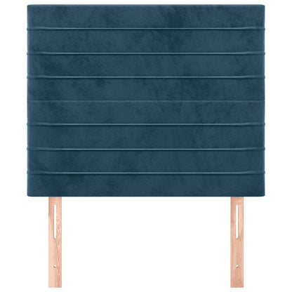vidaXL Kopfteil Dunkelblau 80x5x118/128 cm Samt