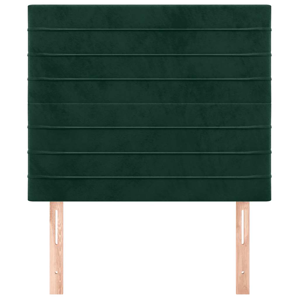 vidaXL Kopfteil Dunkelgrün 100x5x118/128 cm Samt