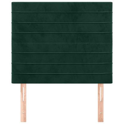 vidaXL Kopfteil Dunkelgrün 100x5x118/128 cm Samt