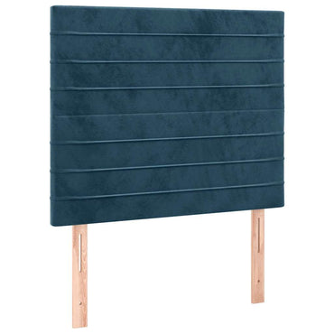 vidaXL Kopfteil Dunkelblau 100x5x118/128 cm Samt