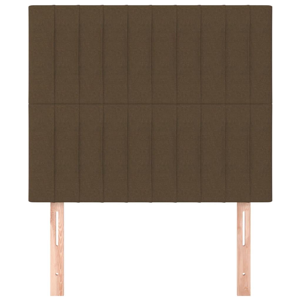 vidaXL Kopfteil Dunkelbraun 80x5x118/128 cm Stoff