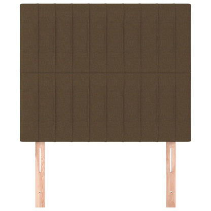 vidaXL Kopfteil Dunkelbraun 80x5x118/128 cm Stoff
