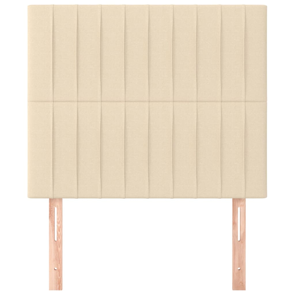 vidaXL Kopfteil Creme 80x5x118/128 cm Stoff