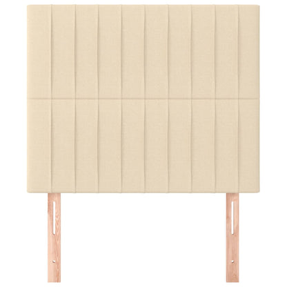 vidaXL Kopfteil Creme 80x5x118/128 cm Stoff