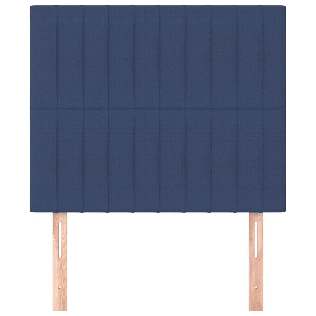 vidaXL Kopfteil Blau 80x5x118/128 cm Stoff