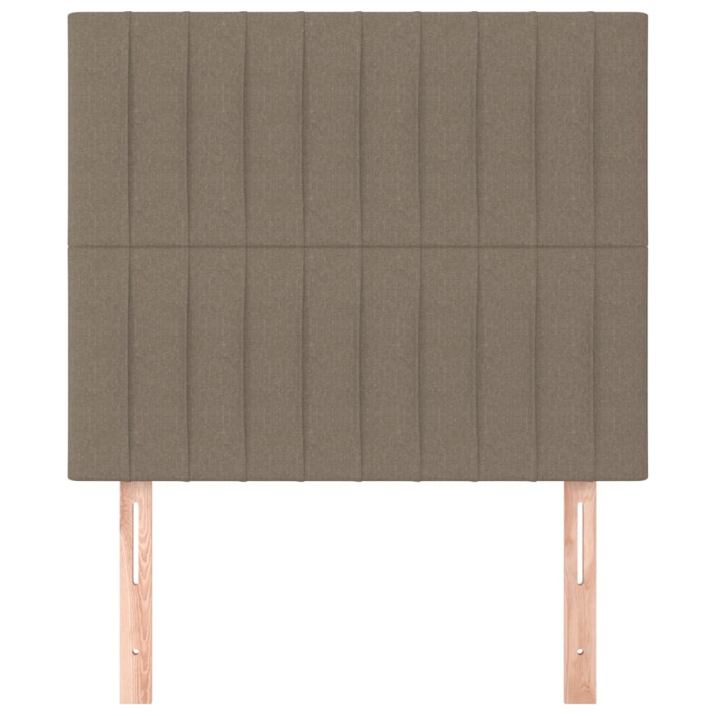 vidaXL Kopfteil Taupe 90x5x118/128 cm Stoff