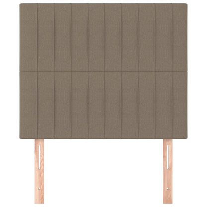 vidaXL Kopfteil Taupe 90x5x118/128 cm Stoff