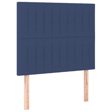 vidaXL Kopfteil Blau 90x5x118/128 cm Stoff