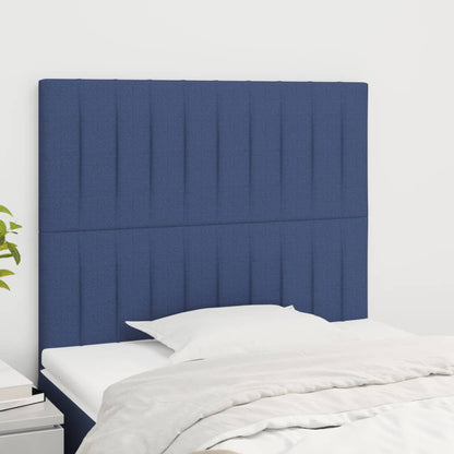 vidaXL Kopfteil Blau 90x5x118/128 cm Stoff