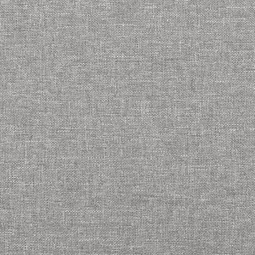 vidaXL Kopfteil Hellgrau 160 x 5 x 118/128 cm Stoff