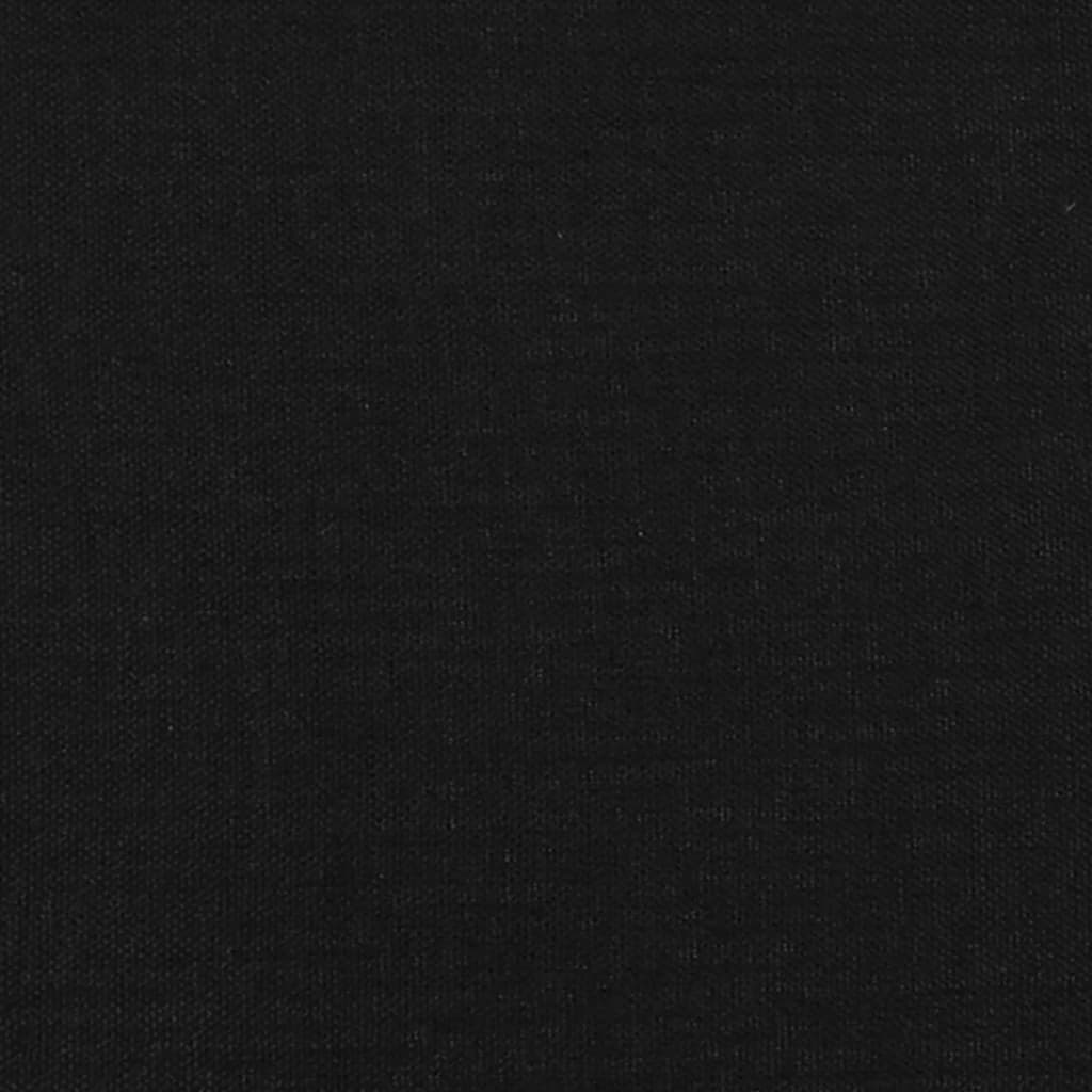 vidaXL Kopfteil Schwarz 160 x 5 x 118/128 cm Stoff
