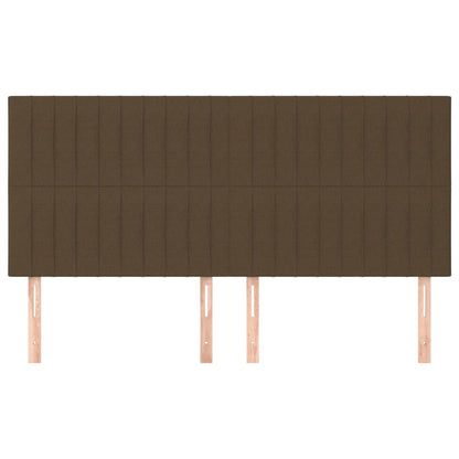 vidaXL Kopfteil Dunkelbraun 160 x 5 x 118/128 cm Stoff