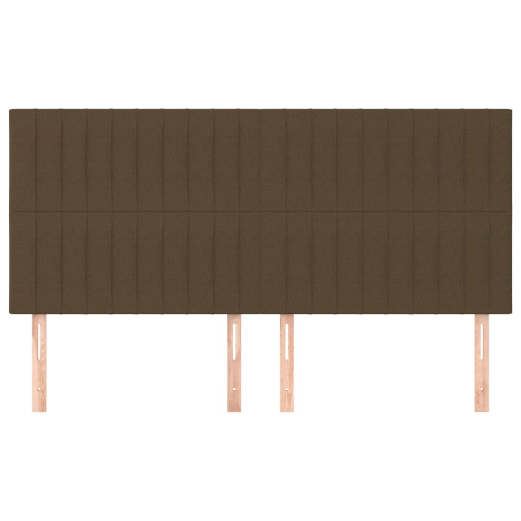 vidaXL Kopfteil Dunkelbraun 180x5x118/128 cm Stoff