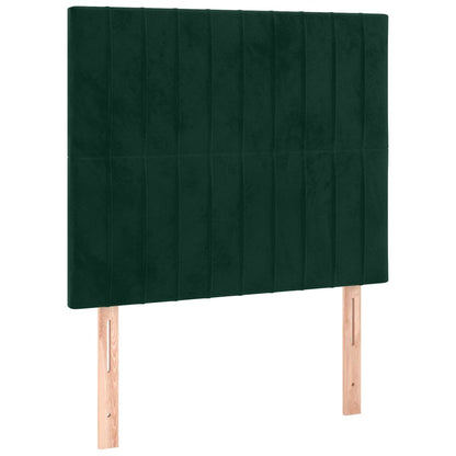vidaXL Kopfteil Dunkelgrün 80x5x118/128 cm Samt