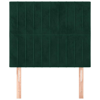 vidaXL Kopfteil Dunkelgrün 80x5x118/128 cm Samt